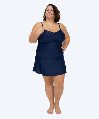 Watery dames badpak met rokje - Lana - Donkerblauw