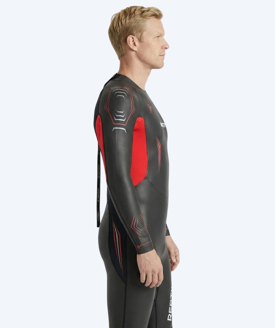 Watery heren wetsuit - Reptile Breast - Oranje
