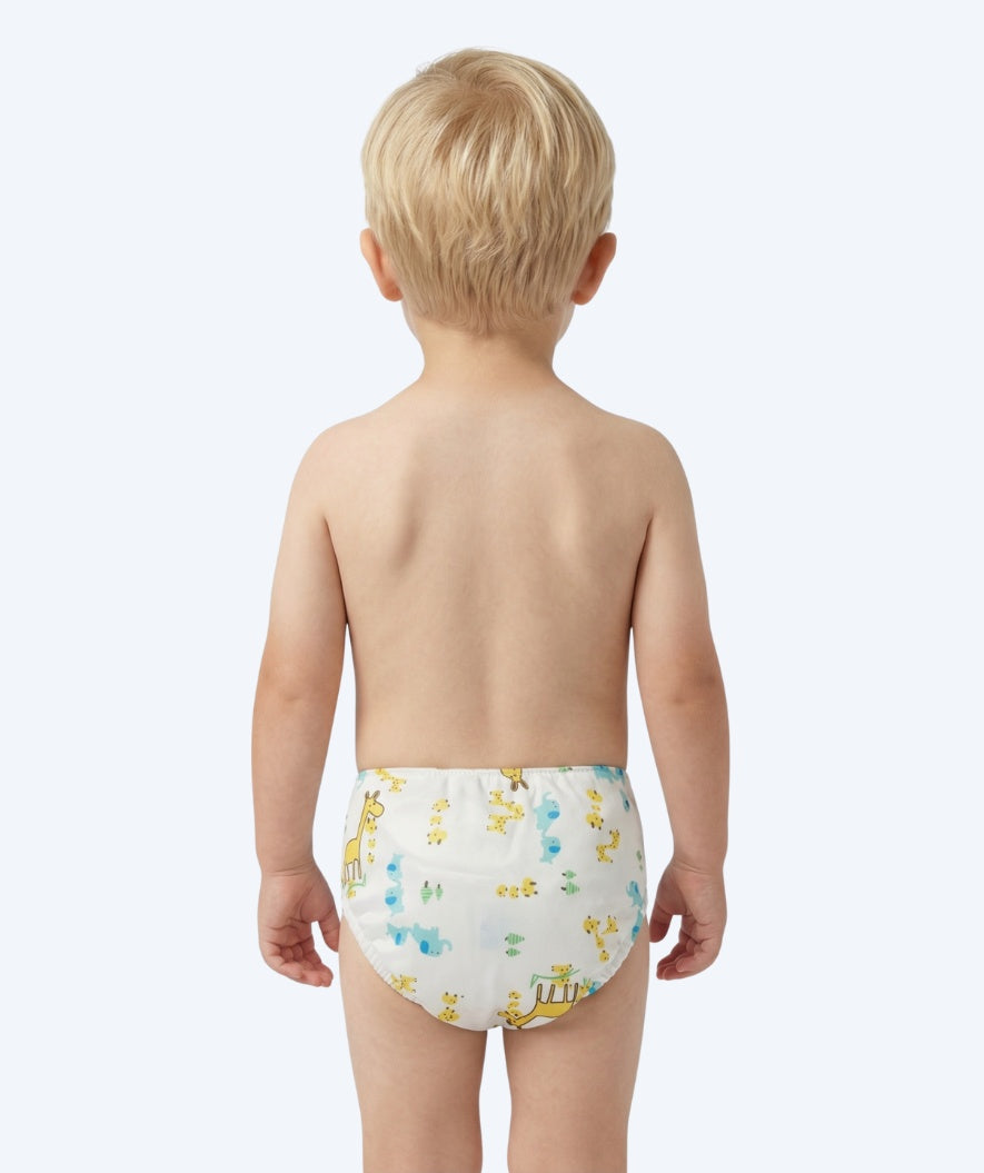 Watery zwemluiers - Ondine - Wit met print