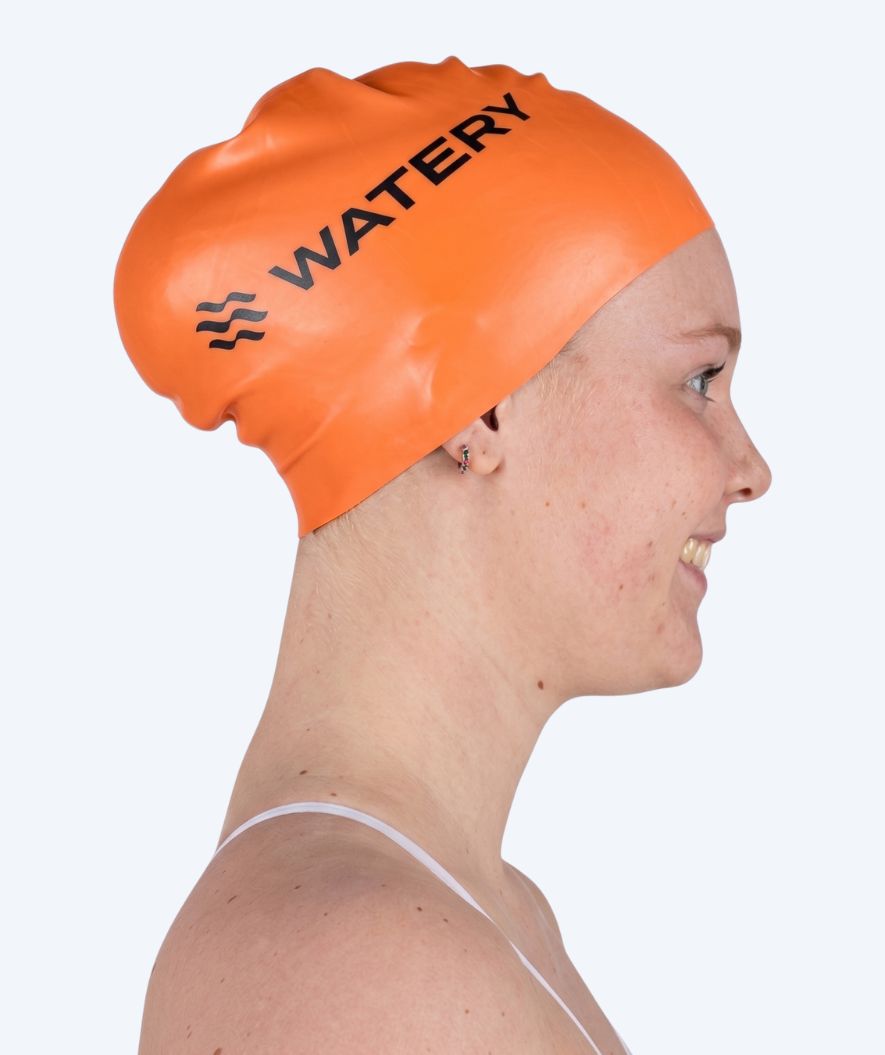 Watery badmuts voor lang haar - Signature - Oranje