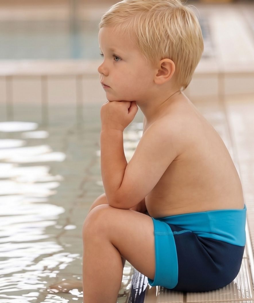 Watery zwemluiers voor kinderen - Neoprene Swim Nappy - Atlantic Blue