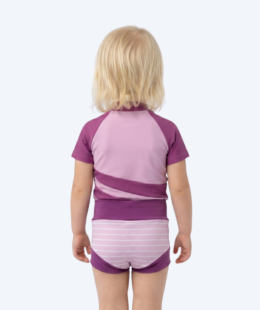 Watery zwemluiers voor kinderen - Neoprene Swim Nappy - Purple Stripes