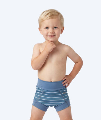 Watery zwemluiers voor kinderen - Neoprene Swim Nappy - Nordic Blue Stripes