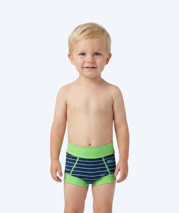 Watery zwemluiers voor kinderen - Neoprene Swim Nappy - Green Stripes