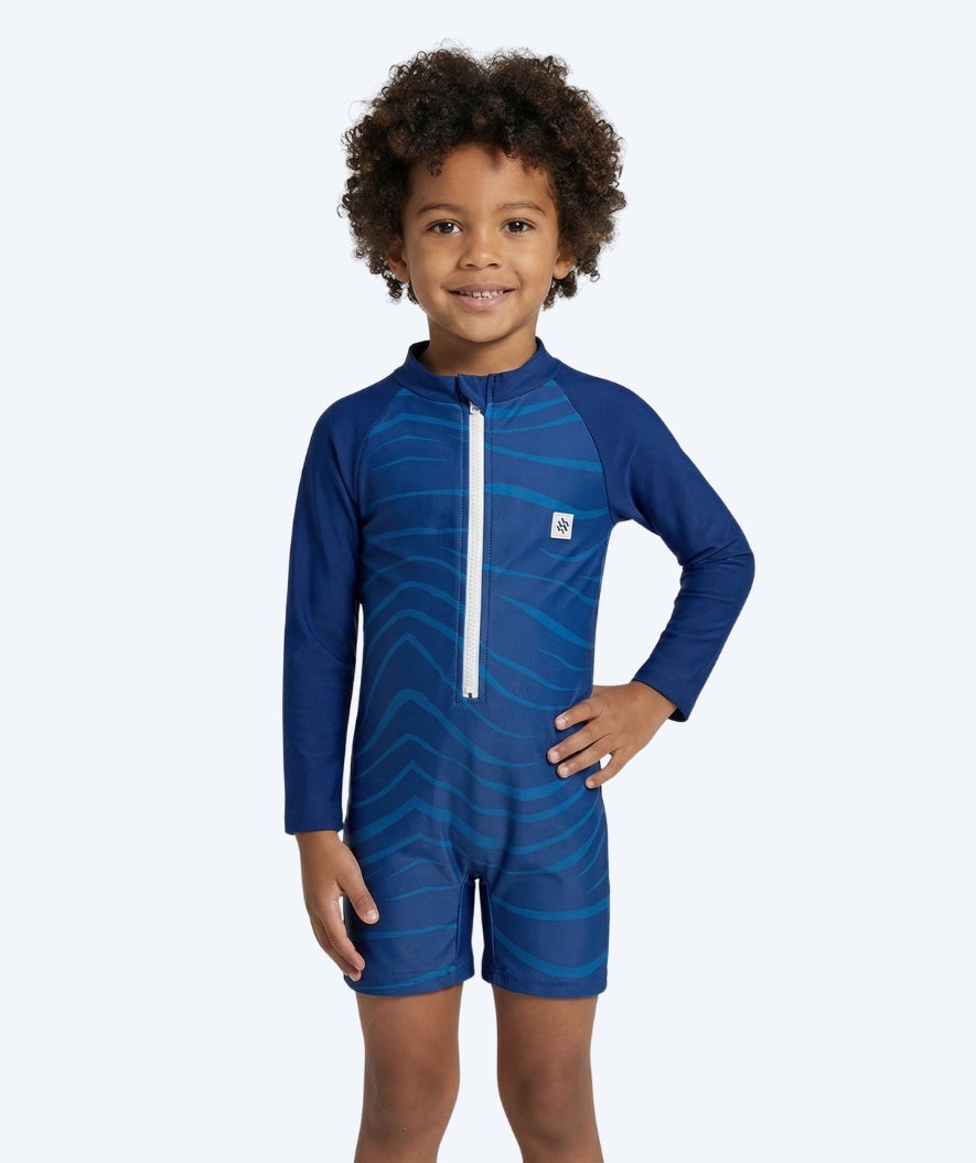 Watery UV-pak voor kinderen - Fjord Lange Mouw Rashguard - Donkerblauw