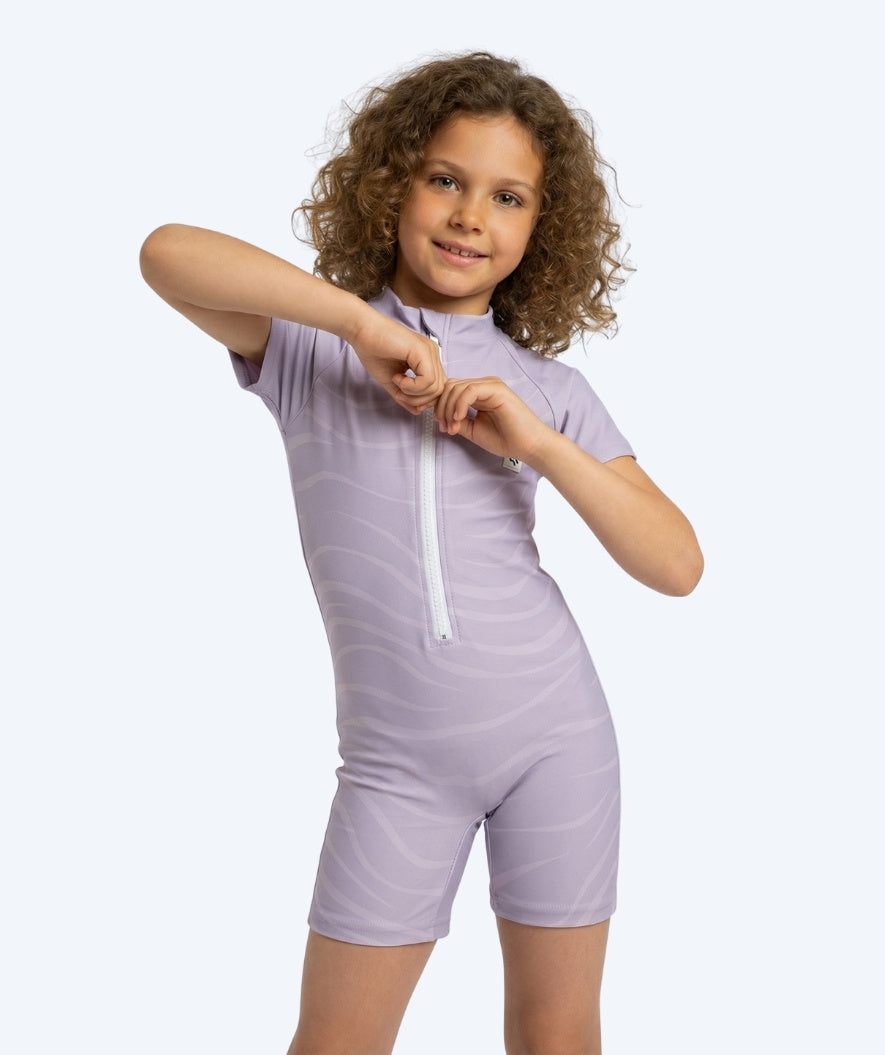 Watery UV-zwempak voor kinderen - Fjord Korte Mouw Rashguard - Paars