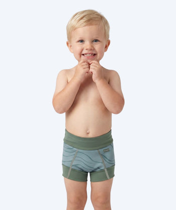 Watery zwemluiers voor kinderen - Neoprene Swim Nappy - Fjord Green