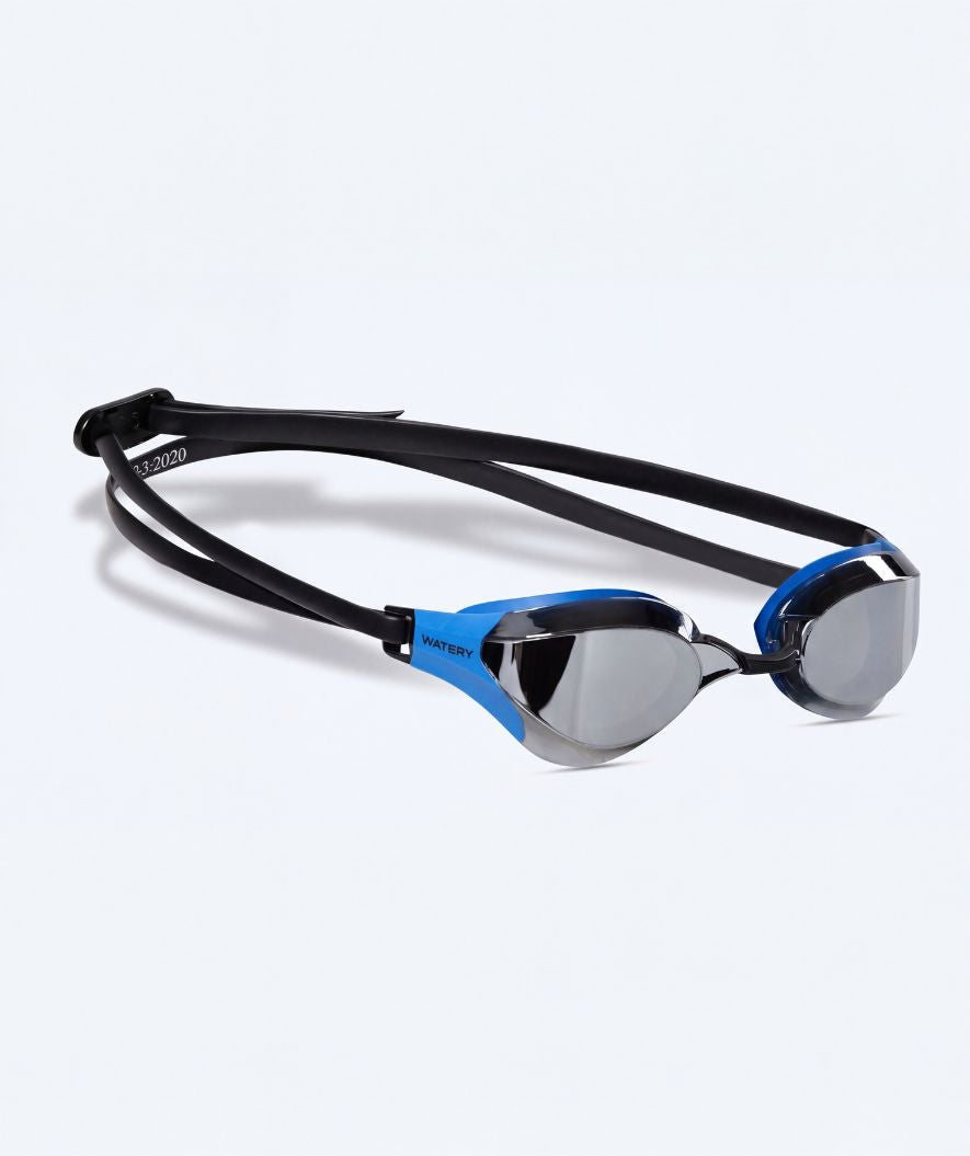 Watery Elite zwembril - Rattle Pro Mirror - Blauw/zwart