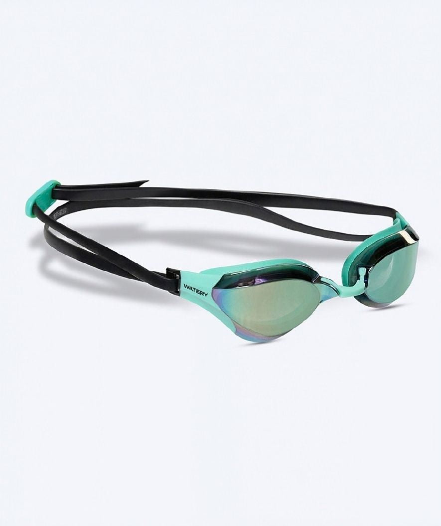 Watery Elite zwembril - Rattle Pro Mirror - Groen/groen
