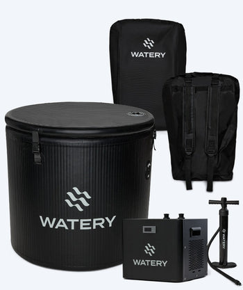 Pakketdeal: Watery Deluxe pblaasbaar ijsbad & waterkoeler