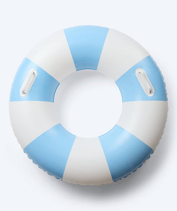 Watery opblaasbare ring - Cabana Stripe - Lichtblauw/Wit