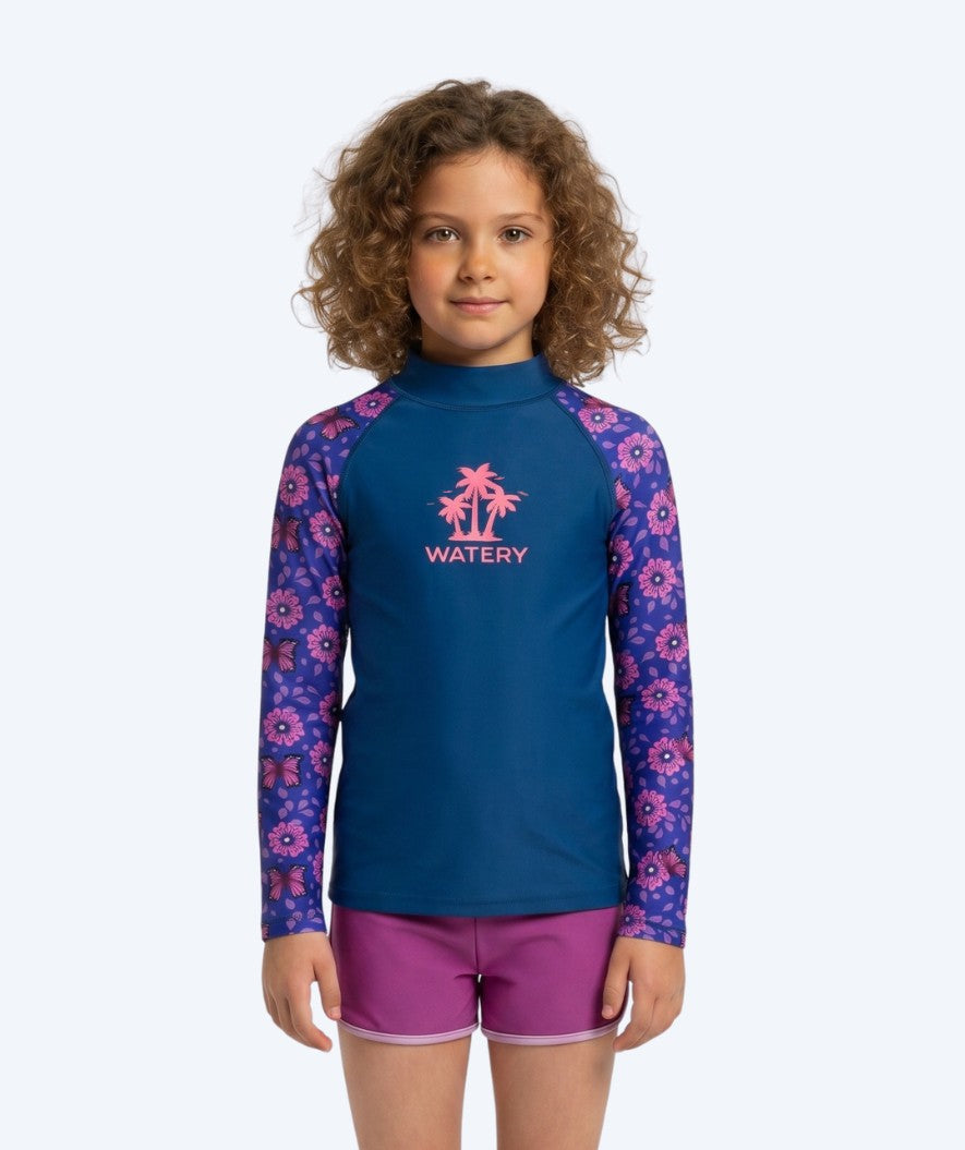 Watery UV-shirt voor kinderen - Osiris Lange Mouw Rashguard - Paars/donkerblauw