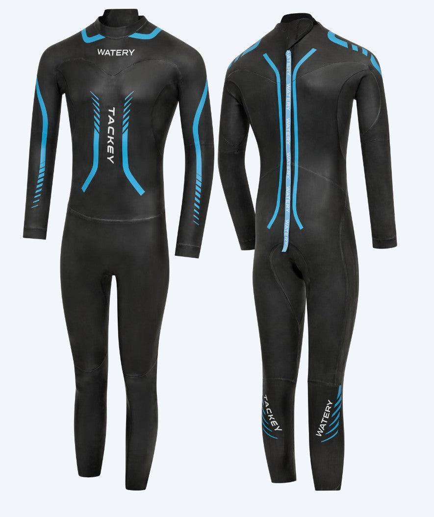 Watery wetsuit voor mannen - Tackey Elite - Zwart/blauw