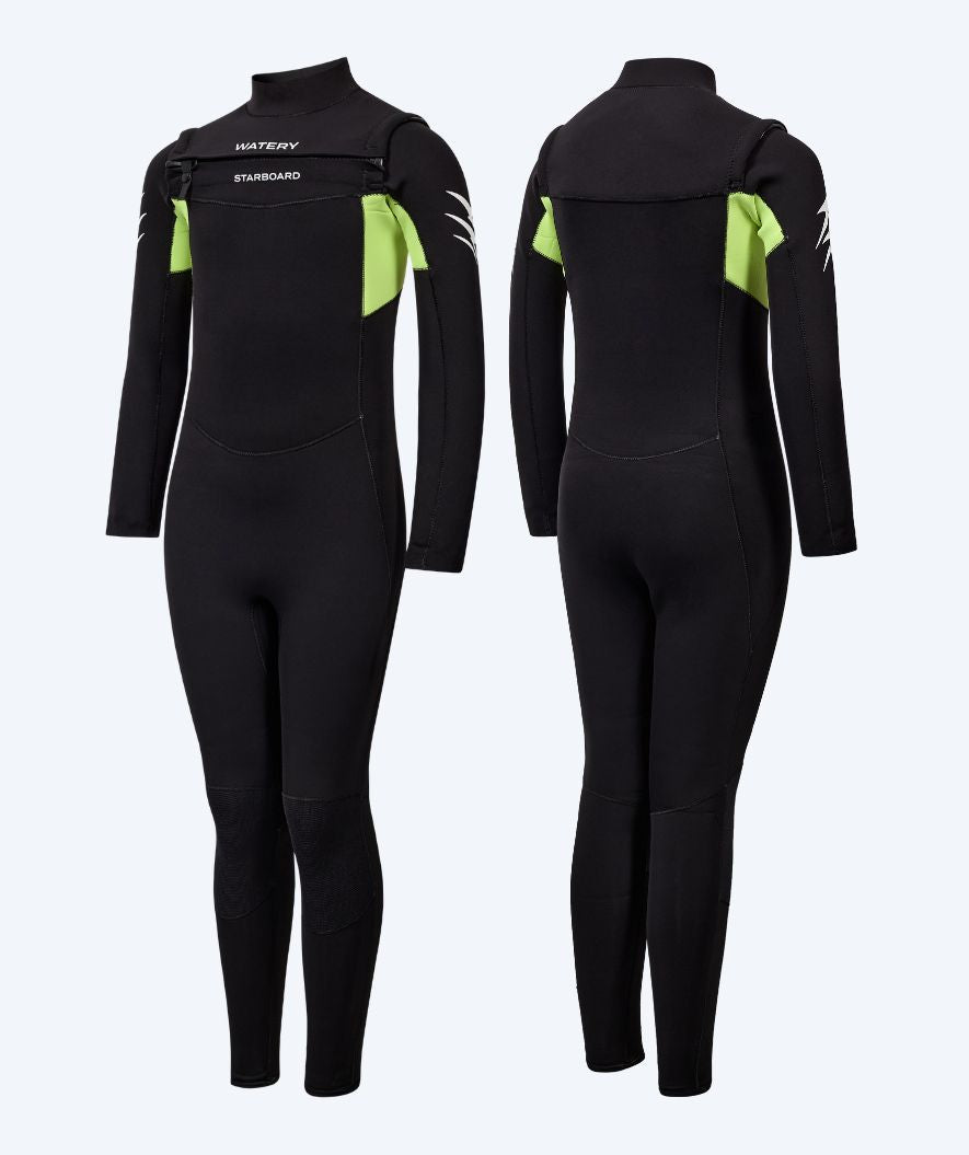 Watery wetsuit voor kinderen - Starboard (3-2mm) - Zwart/Groen
