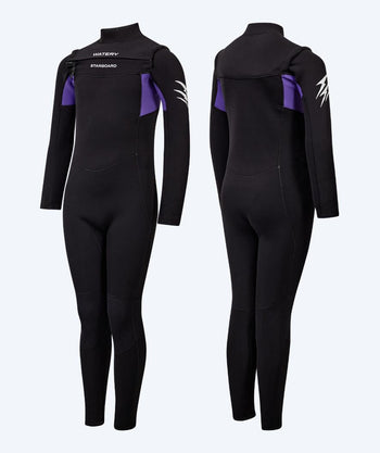 Watery wetsuit voor kinderen - Starboard (3-2mm) - Zwart/Paars
