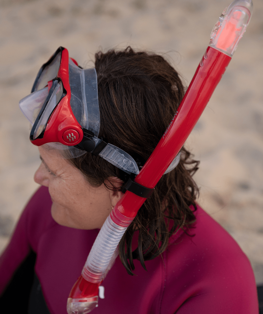 Watery volwassenen Combo snorkelset - Hudson Full-Dry - Blauw