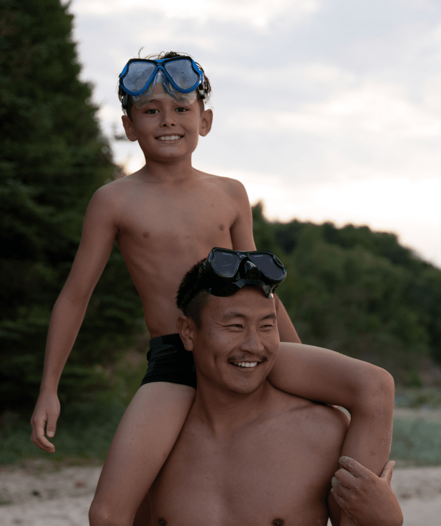 Watery volwassenen duikmasker (vanaf 12 jaar) - Hudson - Zwart