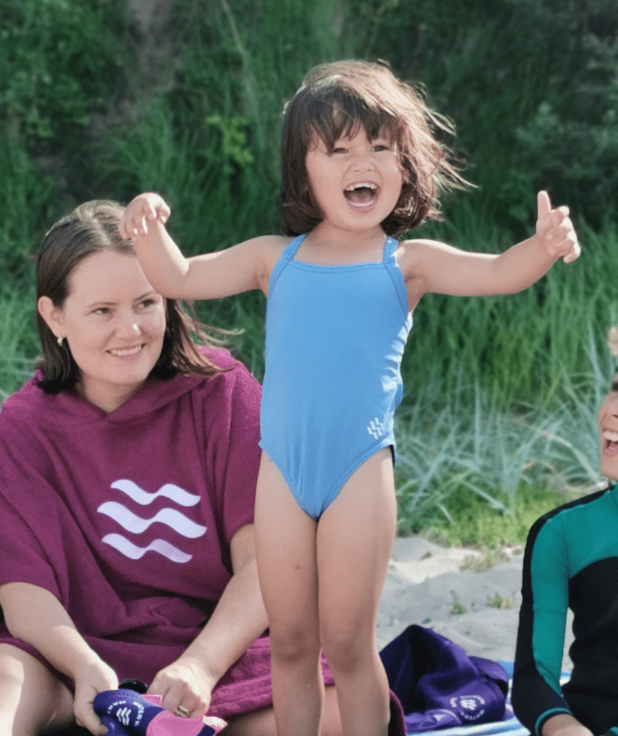 Watery meisjes badpak - Freestyler Solid - Zwart