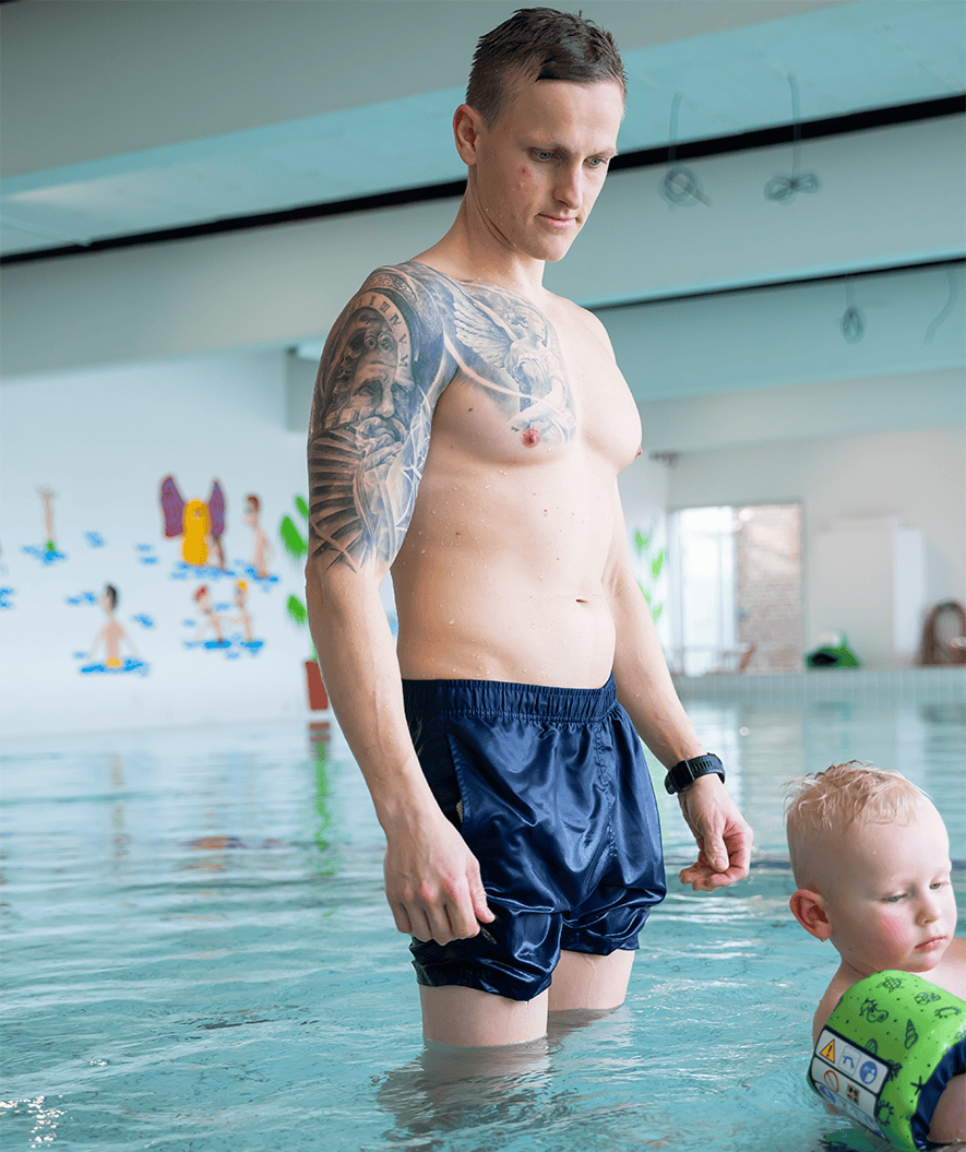 Watery heren zwembroek - Waverly - Donkerblauw