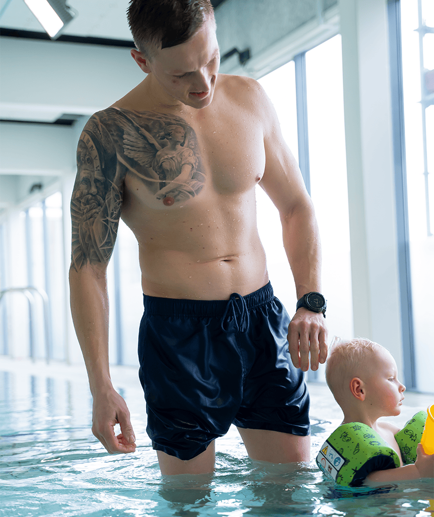 Watery heren zwembroek - Waverly - Donkerblauw