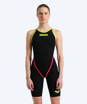 Arena dames wedstrijd badpak - Carbon Core FX - Zwart/rood