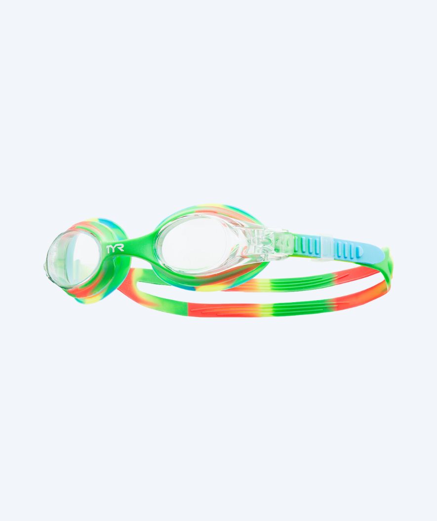 TYR zwembril voor kinderen - Swimple - Groen/oranje