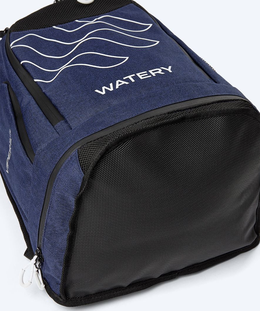 Watery zwemtas - Viper Elite 45L - Donkerblauw/wit