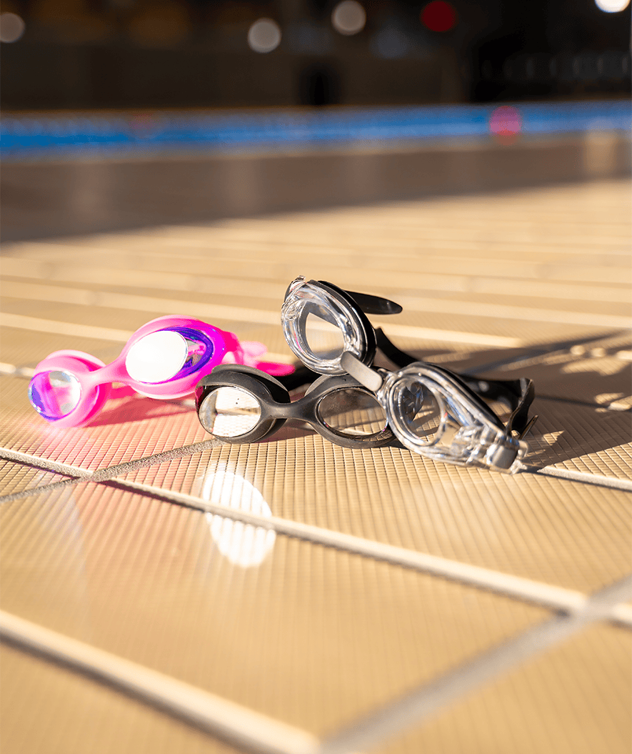 Watery bijziende zwembrillen met sterkte voor kinderen - (-1.5) tot (-7.0) - Baffin - Zwart