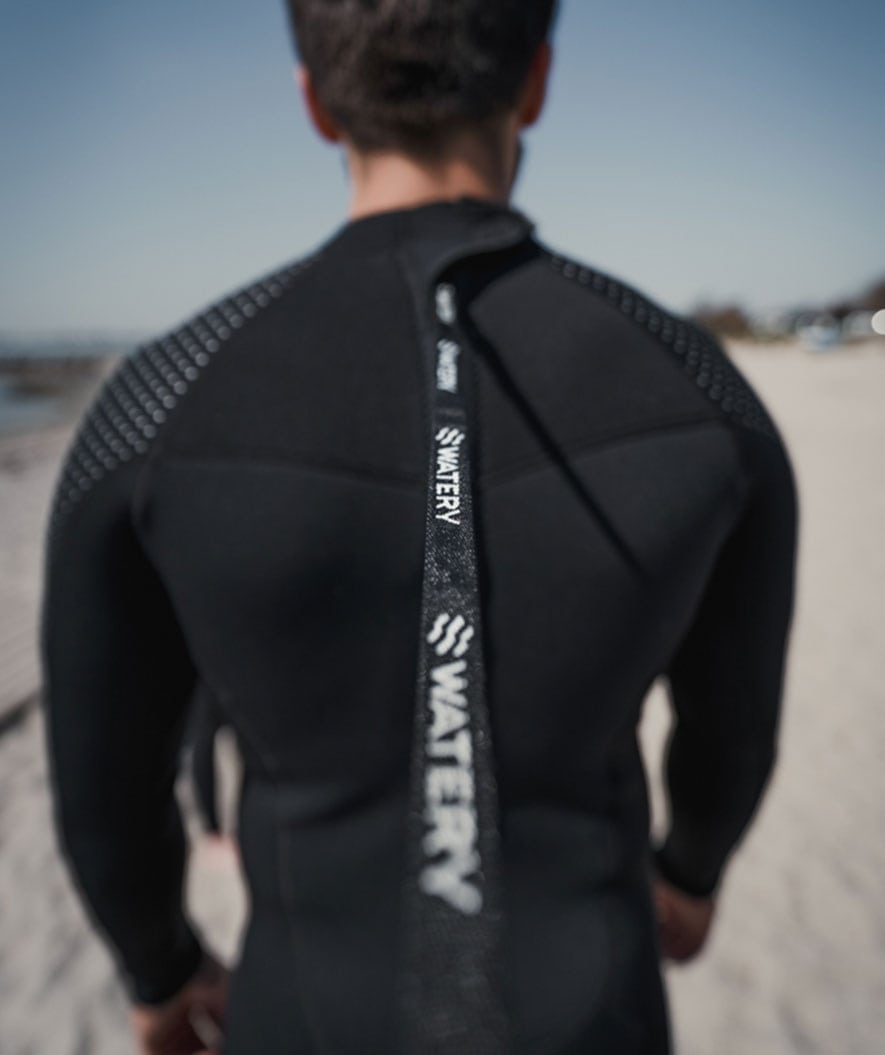 Watery heren wetsuit - Hedgehog (3mm) - Zwart