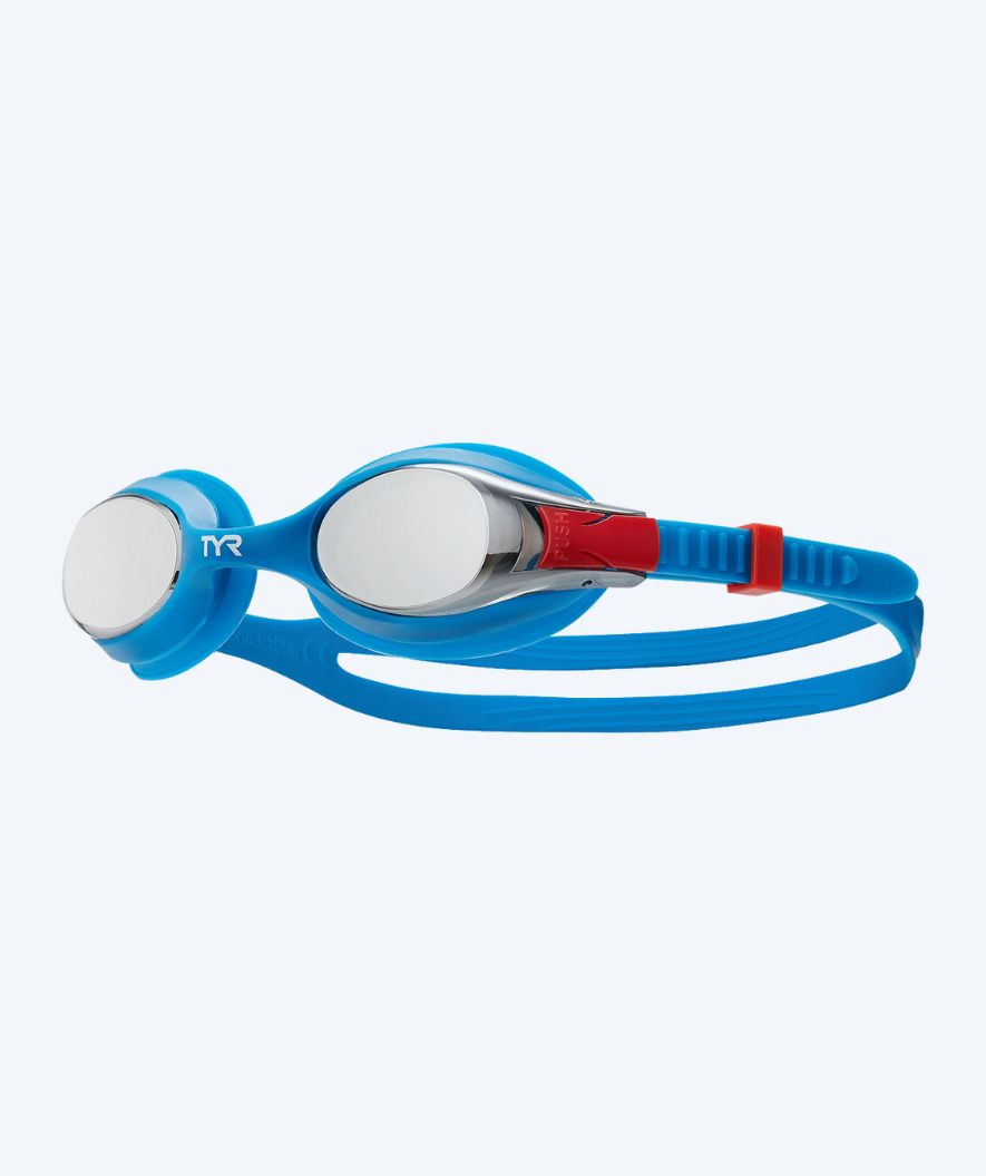 TYR zwembril voor kinderen - Swimple Mirror - Blauw/rood