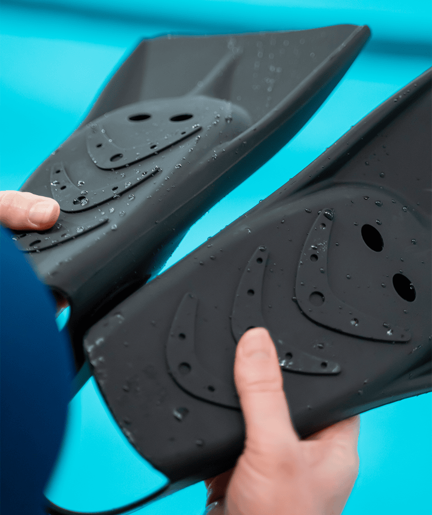 Watery zwemvliezen - Cardinal Powerfin Pro - Zwart