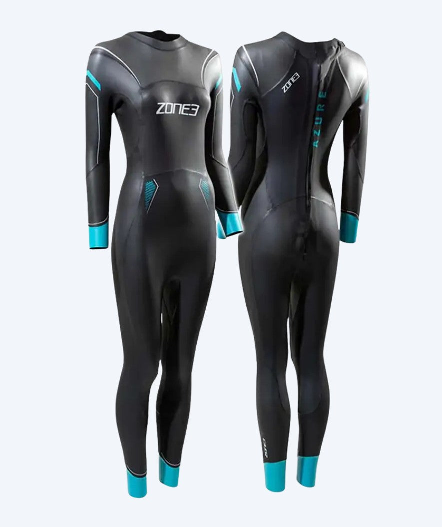 ZONE3 dames wetsuit - Azure 2.0 - Zwart/Lichtblauw