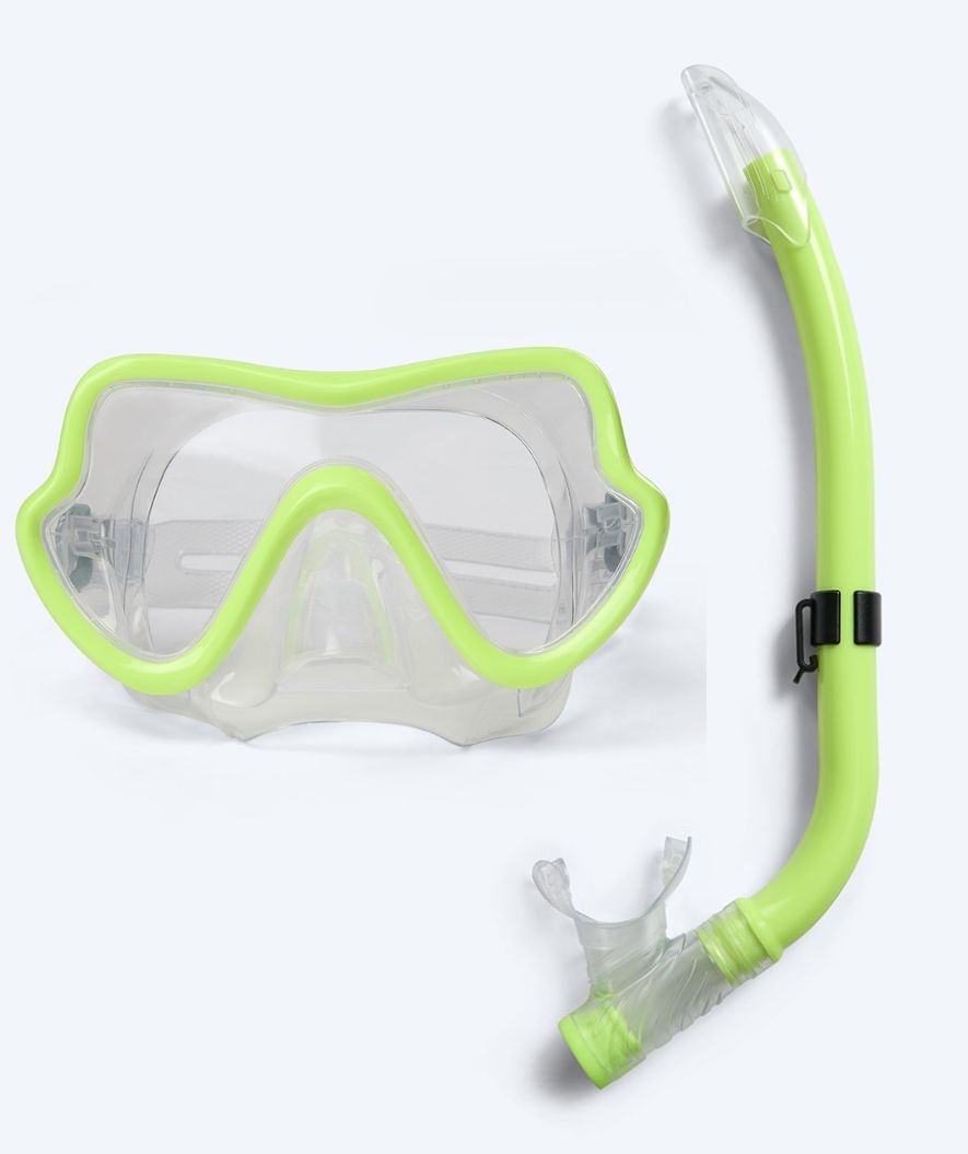 Watery Combo snorkelset junior (8-15) - Trigger - Geel