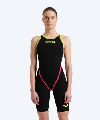 Arena dames wedstrijd badpak - Carbon Core FX - Zwart/Rood