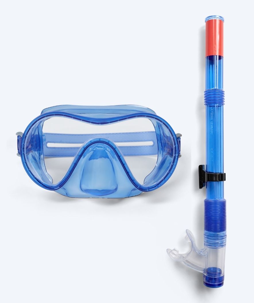 Watery Combo snorkelset junior (8-15) - Jubal - Blauw