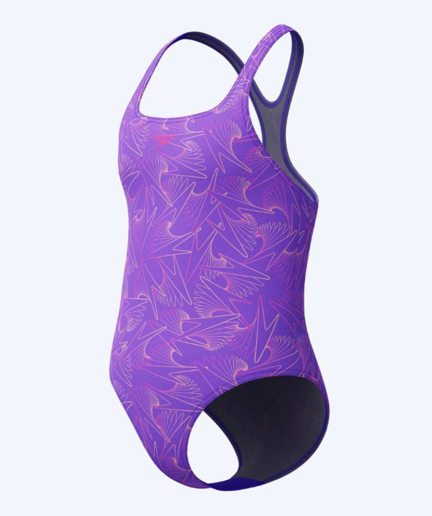 Speedo meisjes badpak - Hyperboom Allover Medalist - Paars