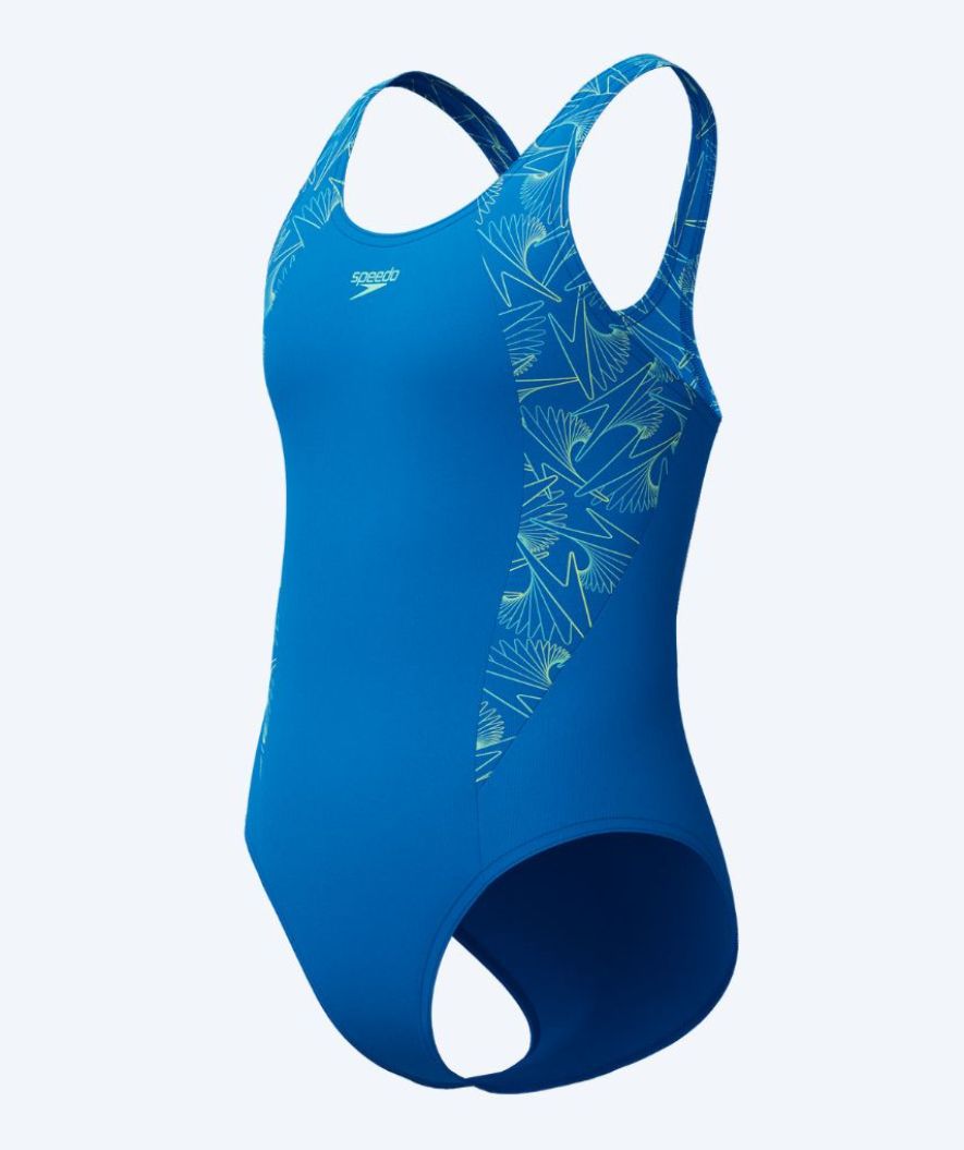 Speedo meisjes badpak - Hyperboom Splice Muscleback - Lichtblauw