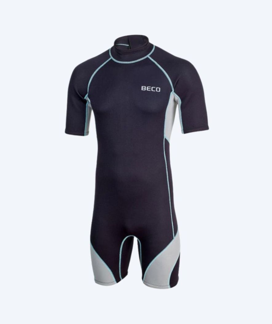 Beco neopreen wetsuit voor mannen - Neoprene Shorty - Zwart/grijs