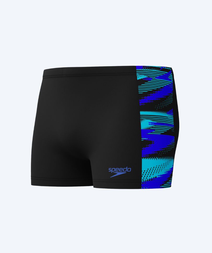 Speedo heren zwemboxers - Hyperboom Panel - Zwart/blauw