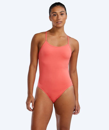 TYR dames badpak - Durafast Solid Cutoutfit - Lichtroze