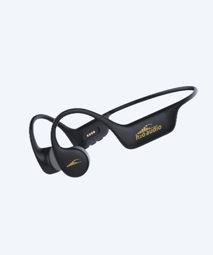 H2OAudio waterdichte oordopjes - Tri 2 PRO Multi-Sport m. BT en MP3 - Zwart