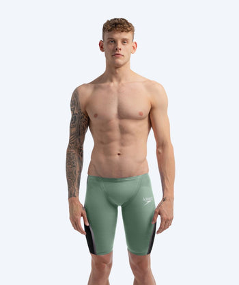 Speedo heren wedstrijd zwembroek - LZR Pure Intent 2.0 - Groen/Zwart