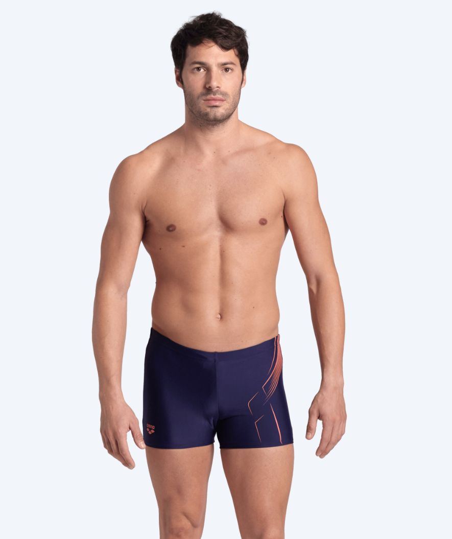 Arena heren zwemboxers - Dive - Donkerblauw/Oranje