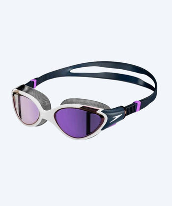 Speedo training zwembril voor vrouwen - Biofuse 2.0 Mirror - Donkerblauw/paars