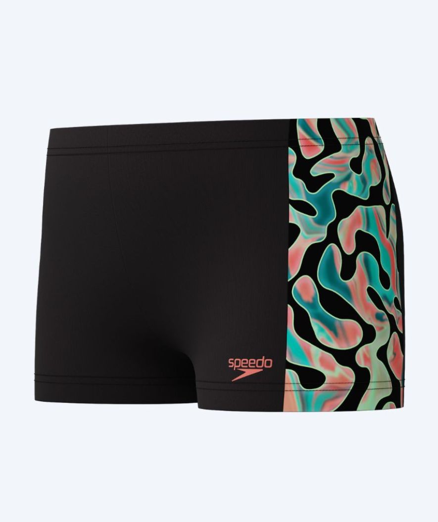 Speedo jongens zwemboxers - Digital Panel - Zwart/Groen
