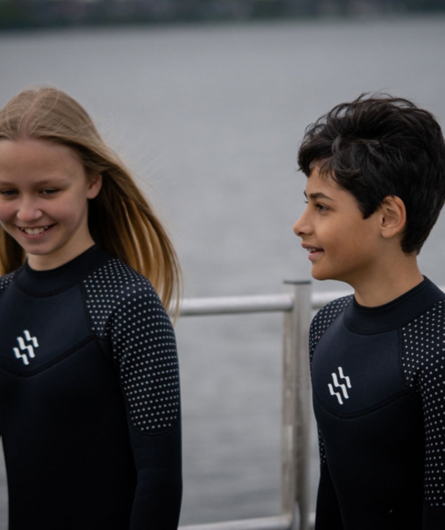 Watery kind wetsuit - Hedgehog (3mm) - Zwart