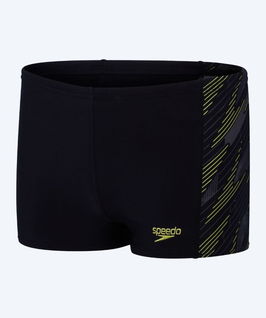 Speedo jongens zwemboxers - Hyperboom Panel - Zwart/Geel