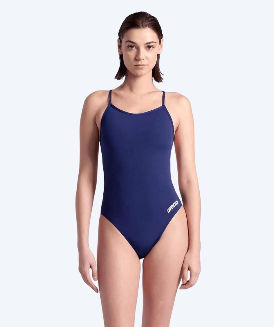 Arena badpakken voor vrouwen - Solid Lace Back - Donkerblauw
