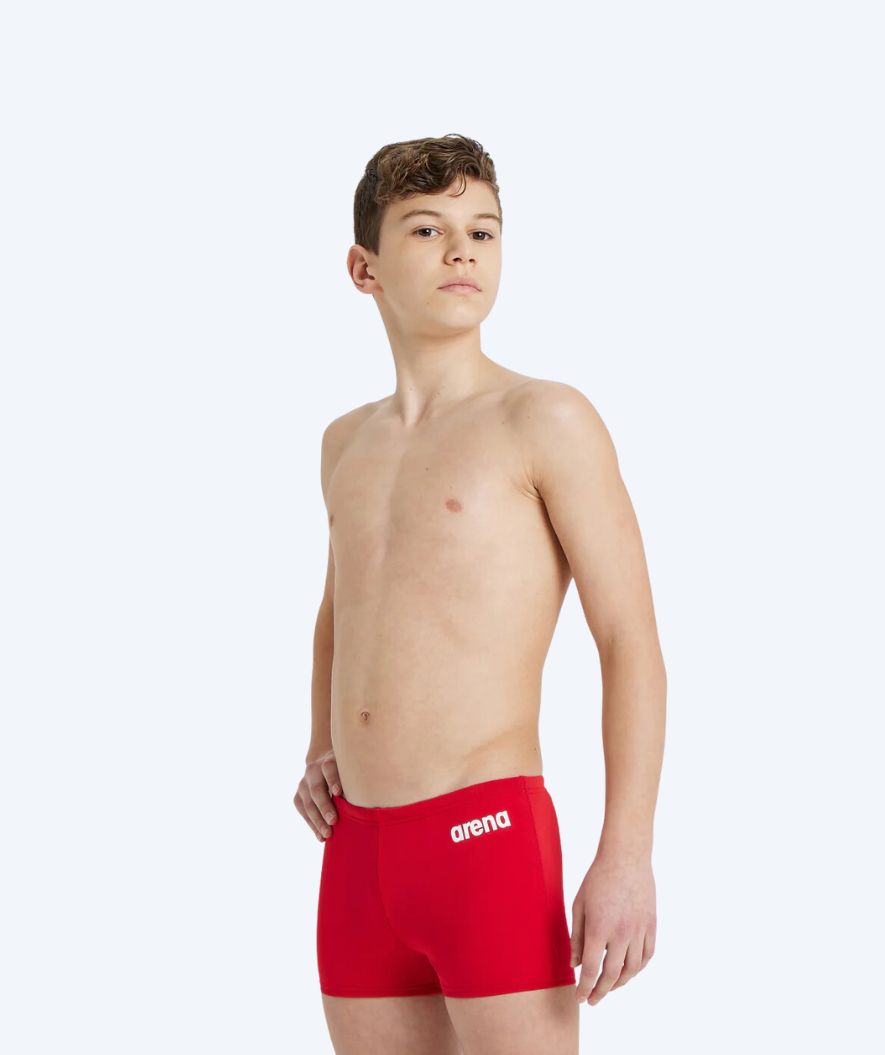 Arena zwemboxer voor jongens - Team Solid - Rood