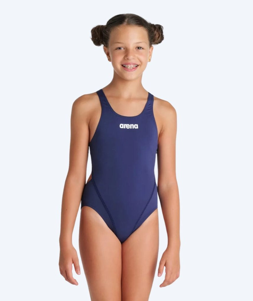 Arena badpakken voor meisjes - Team Swim Tech Solid - Donkerblauw
